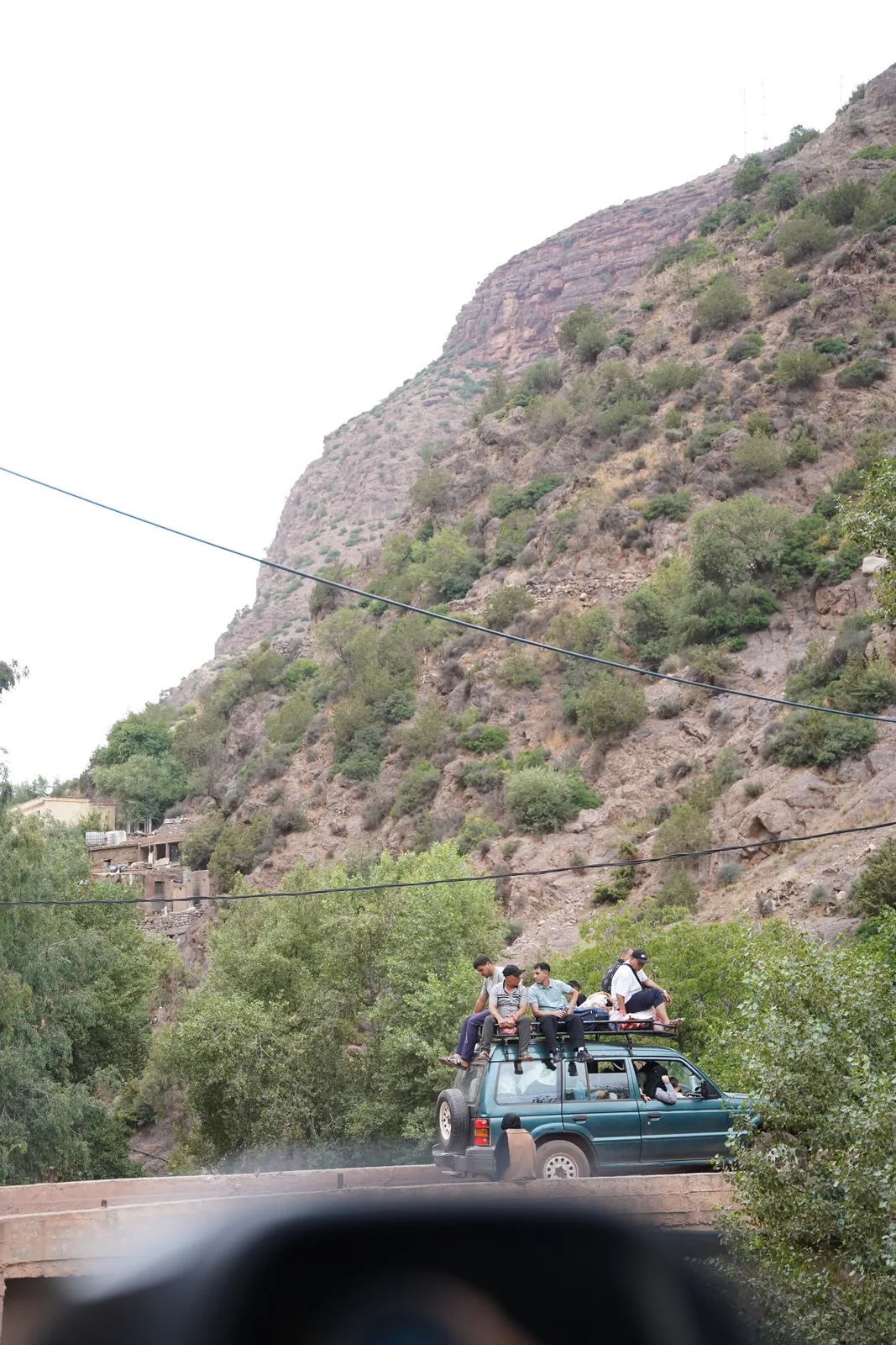 Scenic mountain road in Morocco